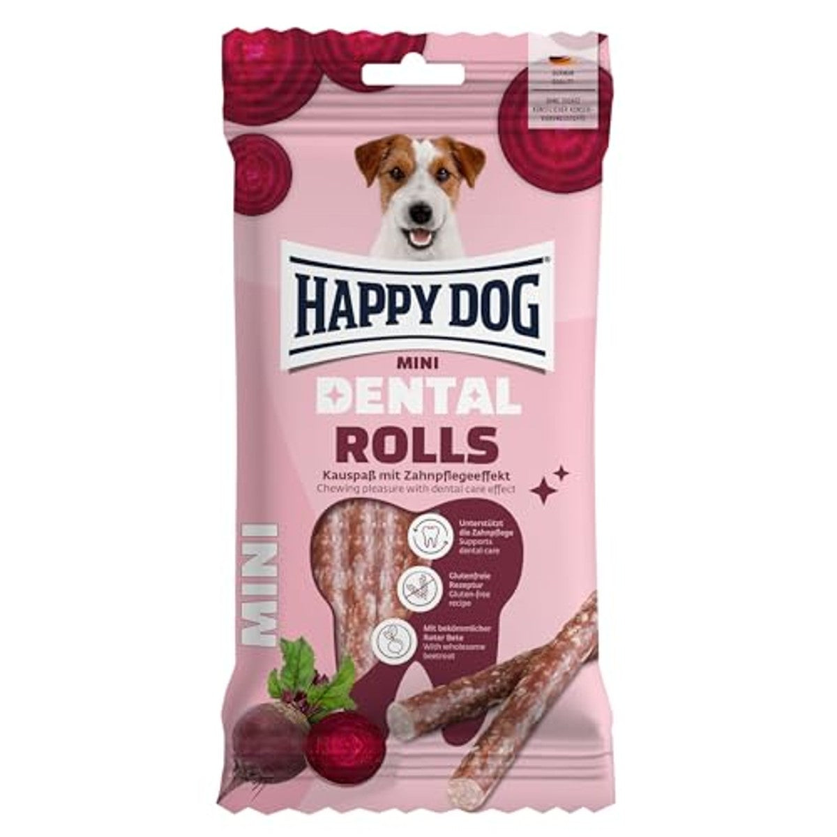 Happy Dog Dental Snacks Dental Rolls Mini (92 g): 8 stuks per verpakking – Happy Dog