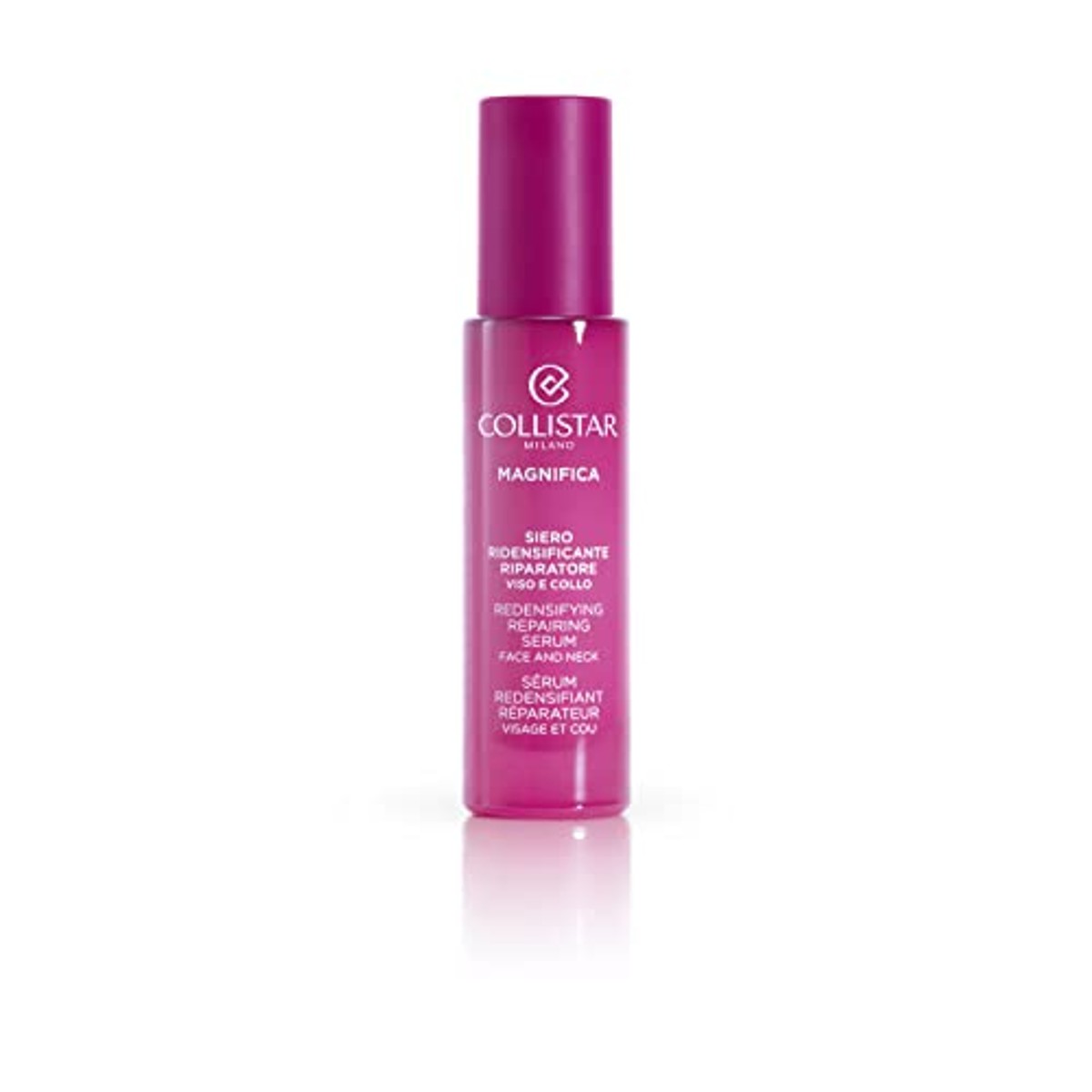 Collistar Magnifica Hydraterend Herstellend Serum voor Gezicht en Hals met Rijke Hydraterende en Opvullende Werking, Ook Geschikt voor de Gevoelige Huid, zonder Siliconen, 30 ml - 3-pack