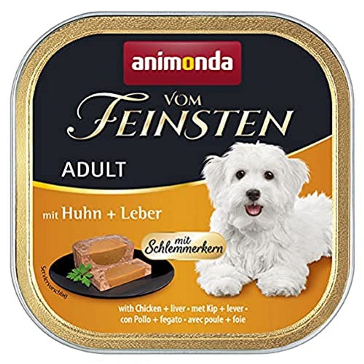 animonda Vom Feinsten hondenvoer kip + lever 22 x 150 g - 6-pack