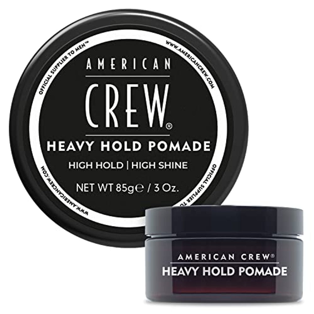 American Crew Heavy Hold Pomade Stylingpomade met Extreem Sterke Grip 85 g - 3-pack