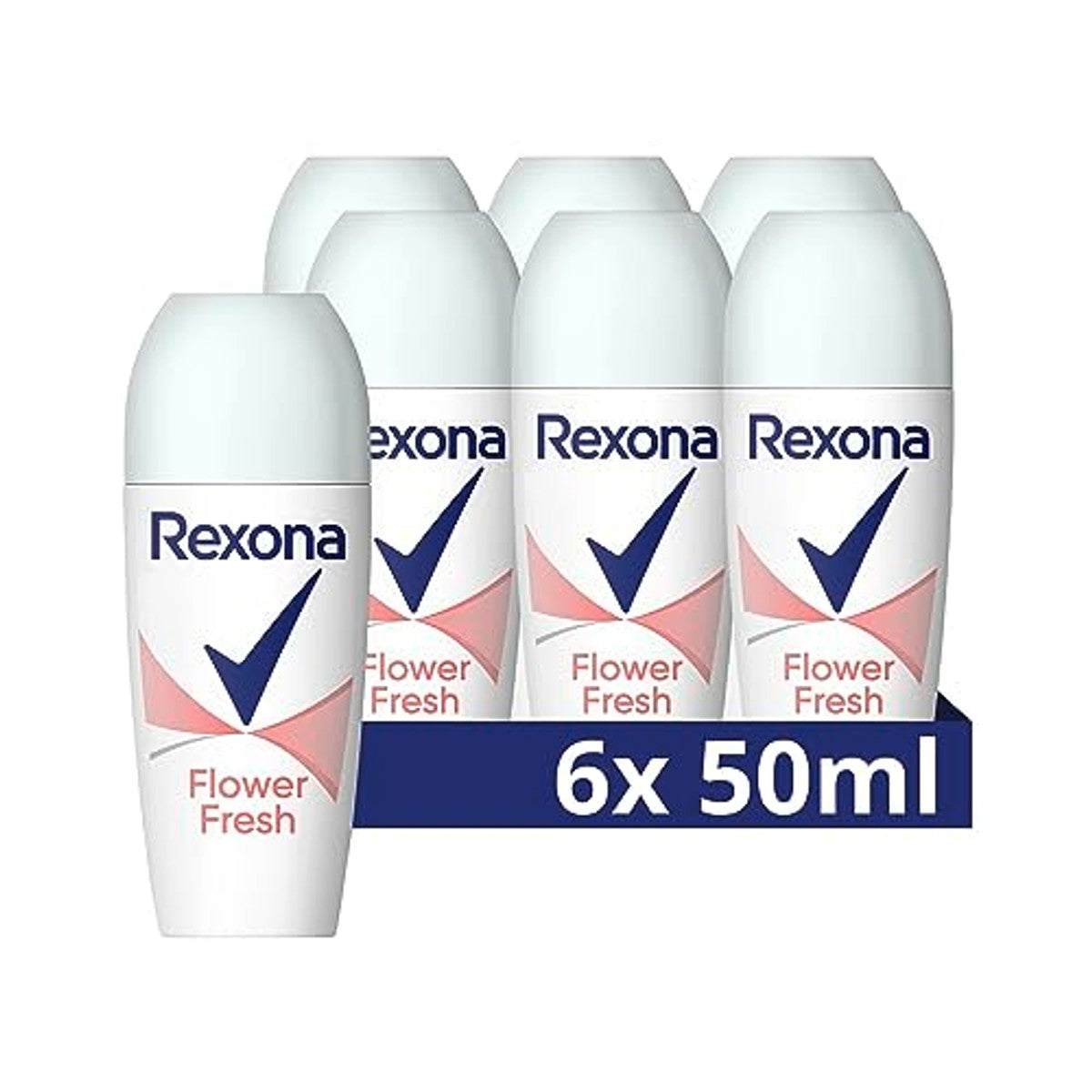 Rexona Deo Roll-On Flower Fresh zonder aluminium 6 x 50 ml – Rexona