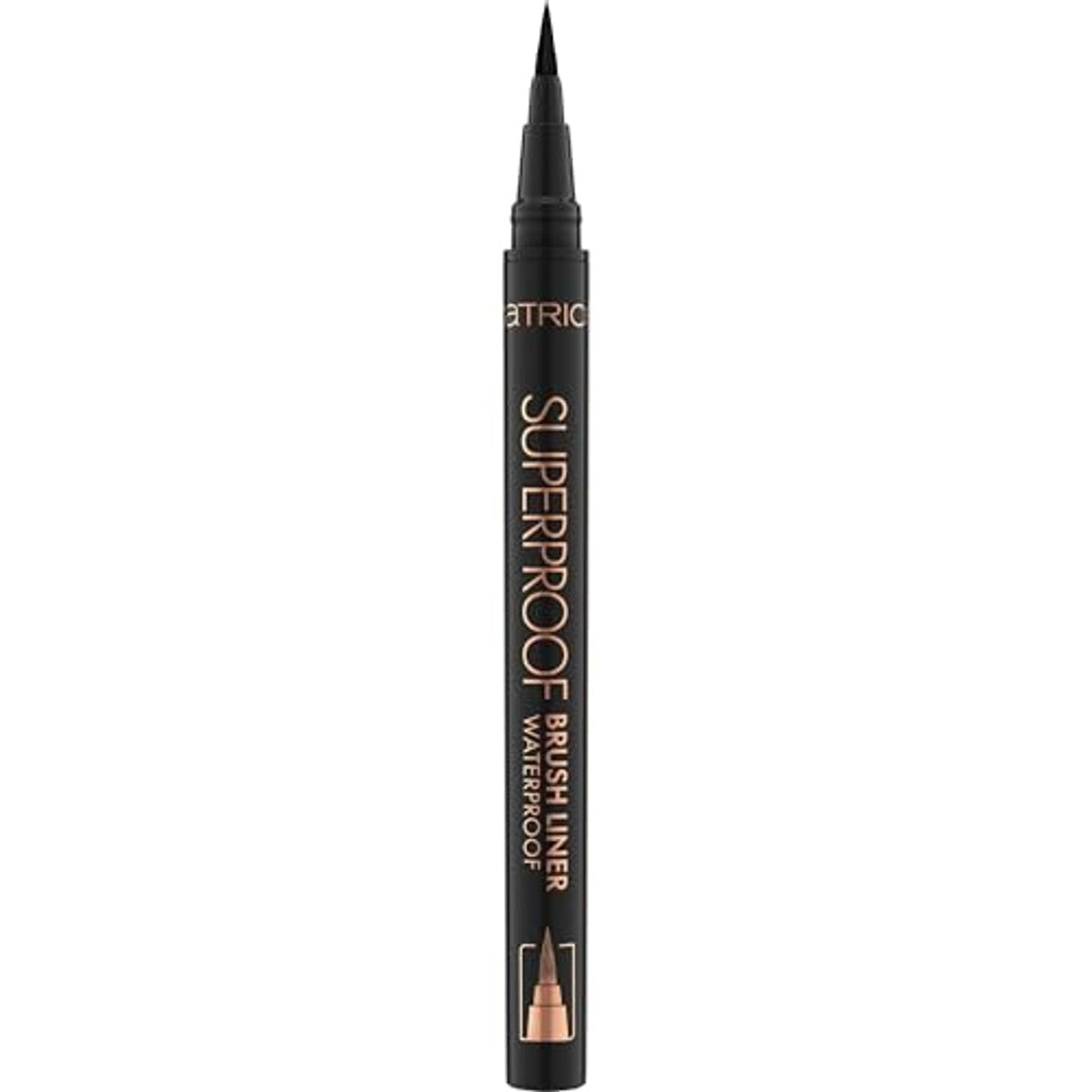 Catrice Superproof Brush Liner Waterproof nr. 010 zwart - 6-pack