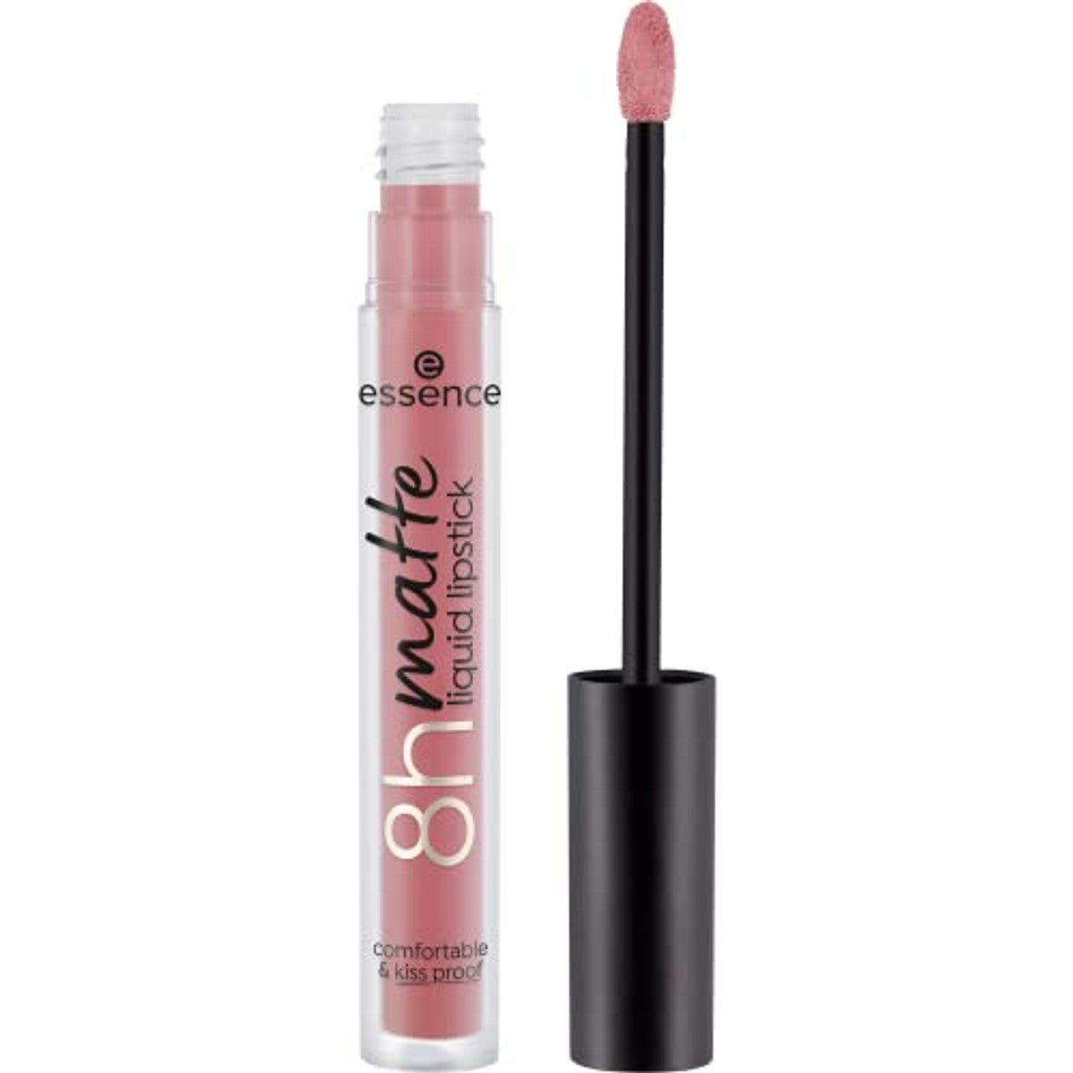 essence 8h matte liquid lipstick, nr. 04, nude, langdurig, matterend, sneldrogend, mat, veganistisch, waterbestendig, olievrij, zonder alcohol, per stuk verpakt (2,5 ml) – Essence Cosmetics