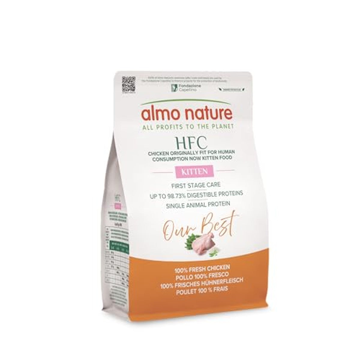Almo Nature HFC Our Best Kitten Droogvoer Verse Kip 300 g - 6-pack