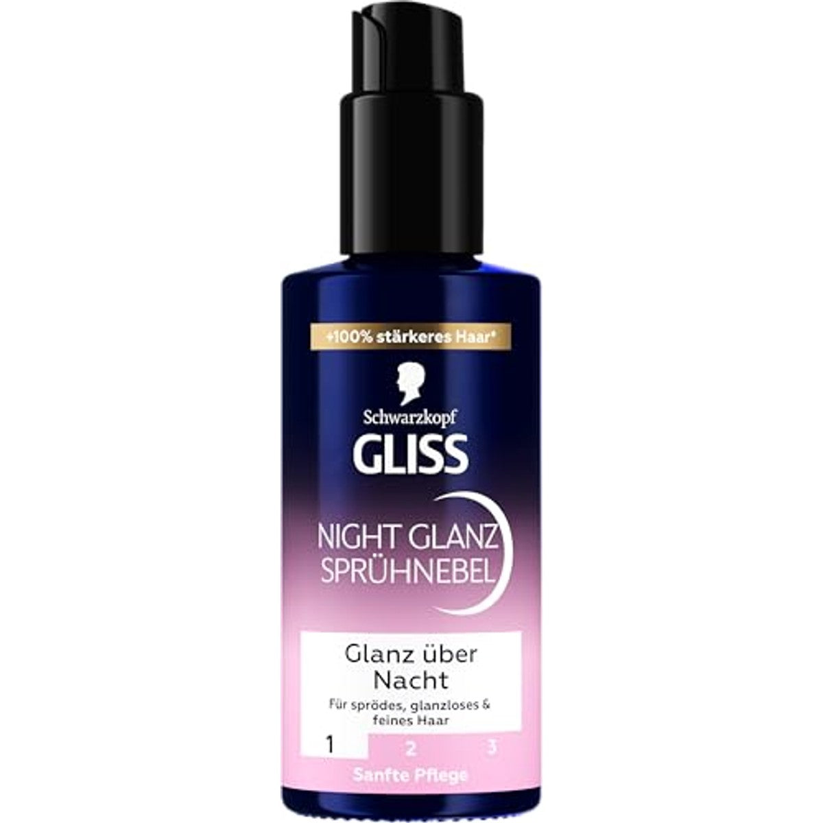 Gliss Kur Night Glans-spray 6 x 100 ml - Voordeelverpakking
