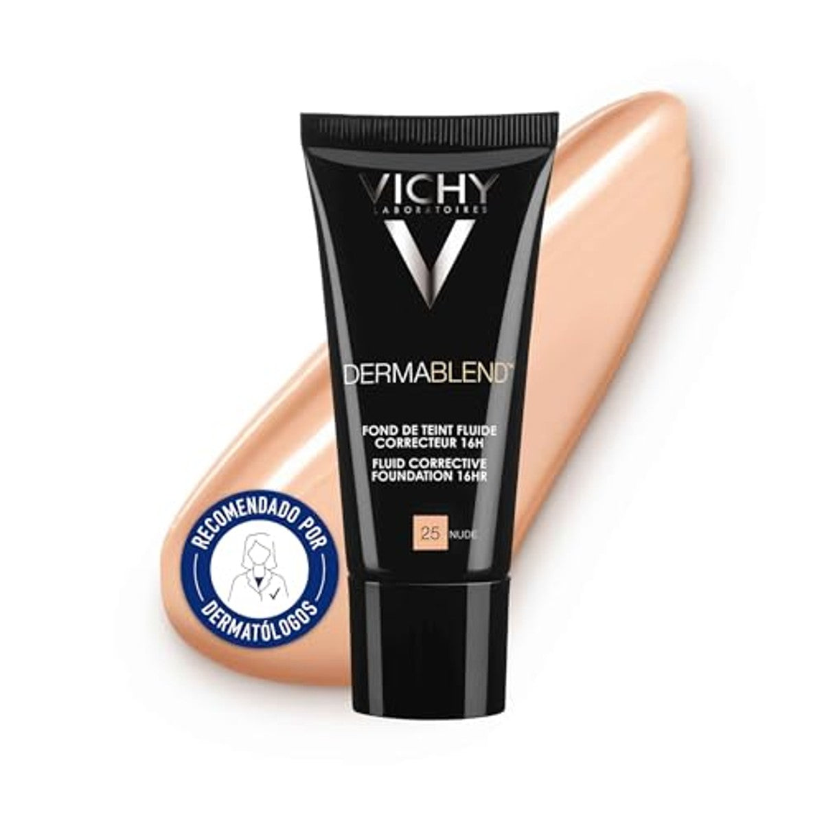 Vichy Dermablend Make-up 25 Nude 30 ml - 3-pack
