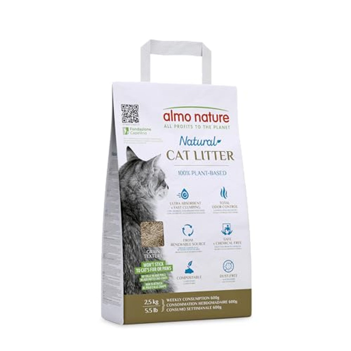 Almo Nature Cat Litter Grain Textuur Kattenbakvulling - 3-pack