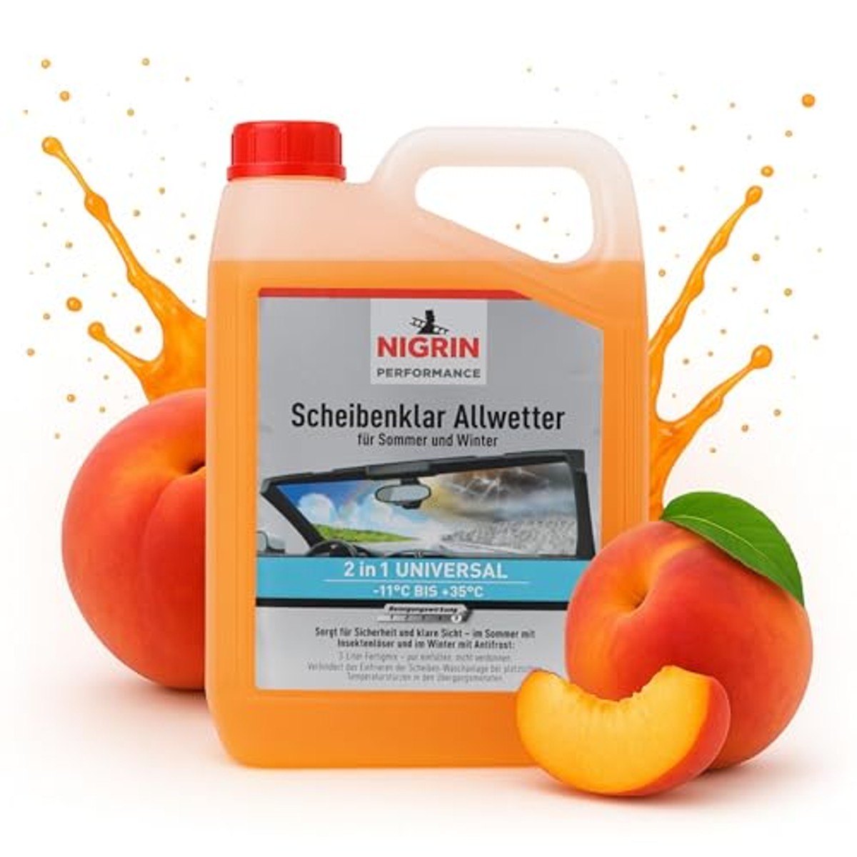 NIGRIN 74485 Ruitensproeier-antivries-concentraat 3 liter – NIGRIN