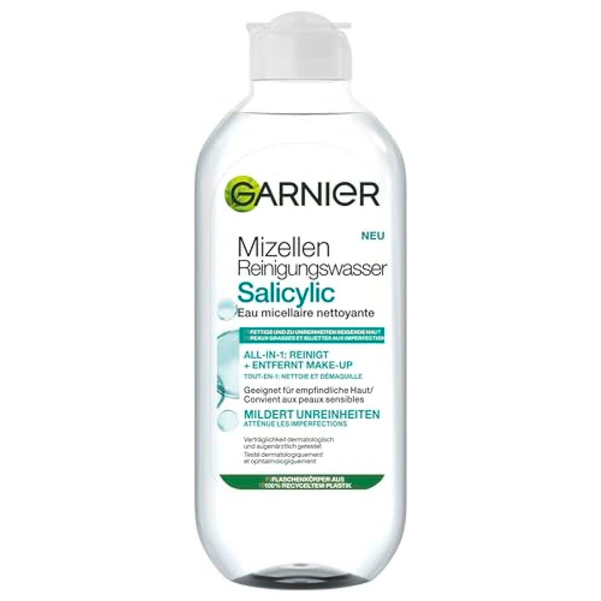 Garnier Salicylic Micellair Reinigingswater 3 x 400 ml - Voordeelverpakking