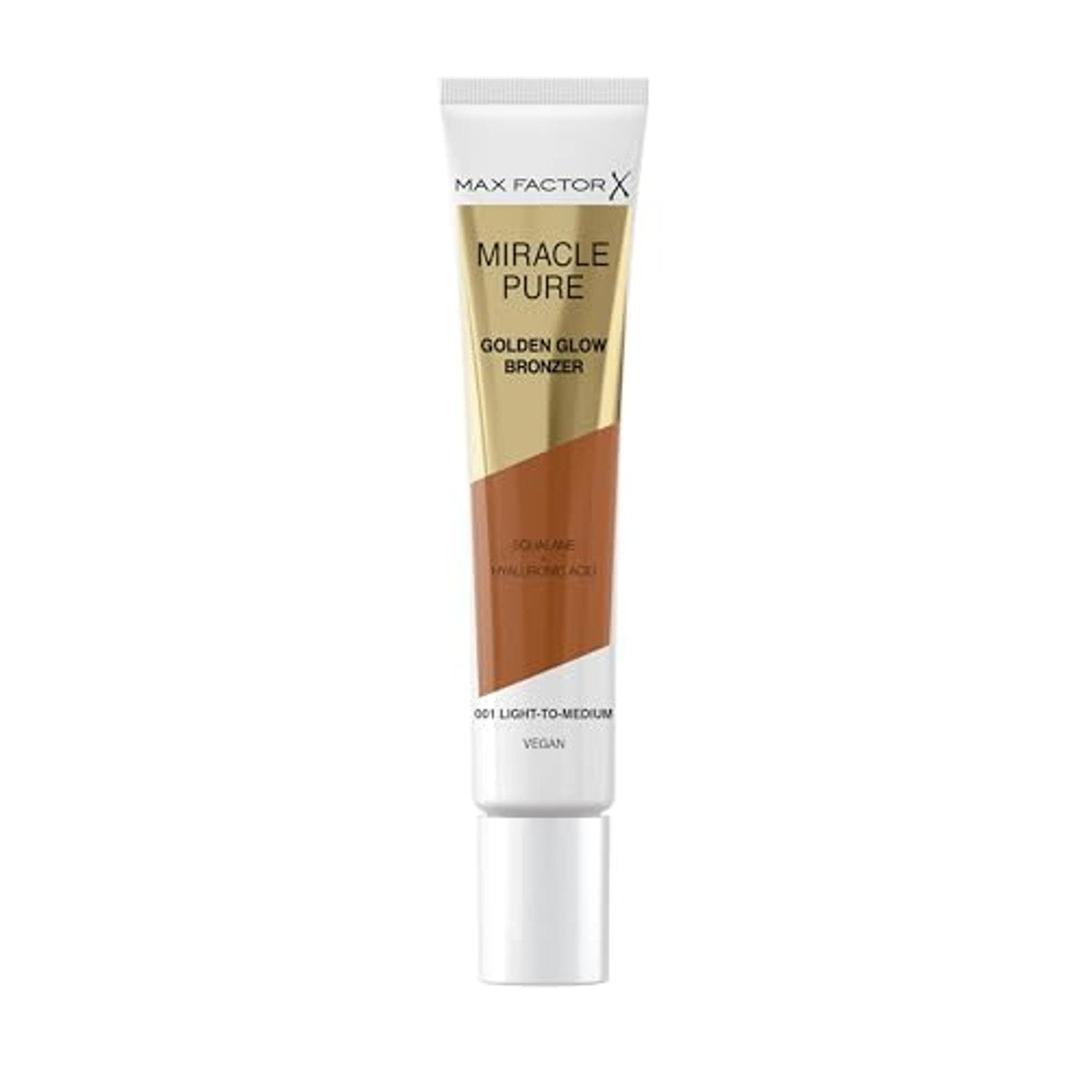 Max Factor Miracle Pure Golden Glow Bronzer, romige Bronzer met glinsterende afwerking, hydraterend, veganistische formule, 15 ml, kleur 001 Light to Medium – Max Factor
