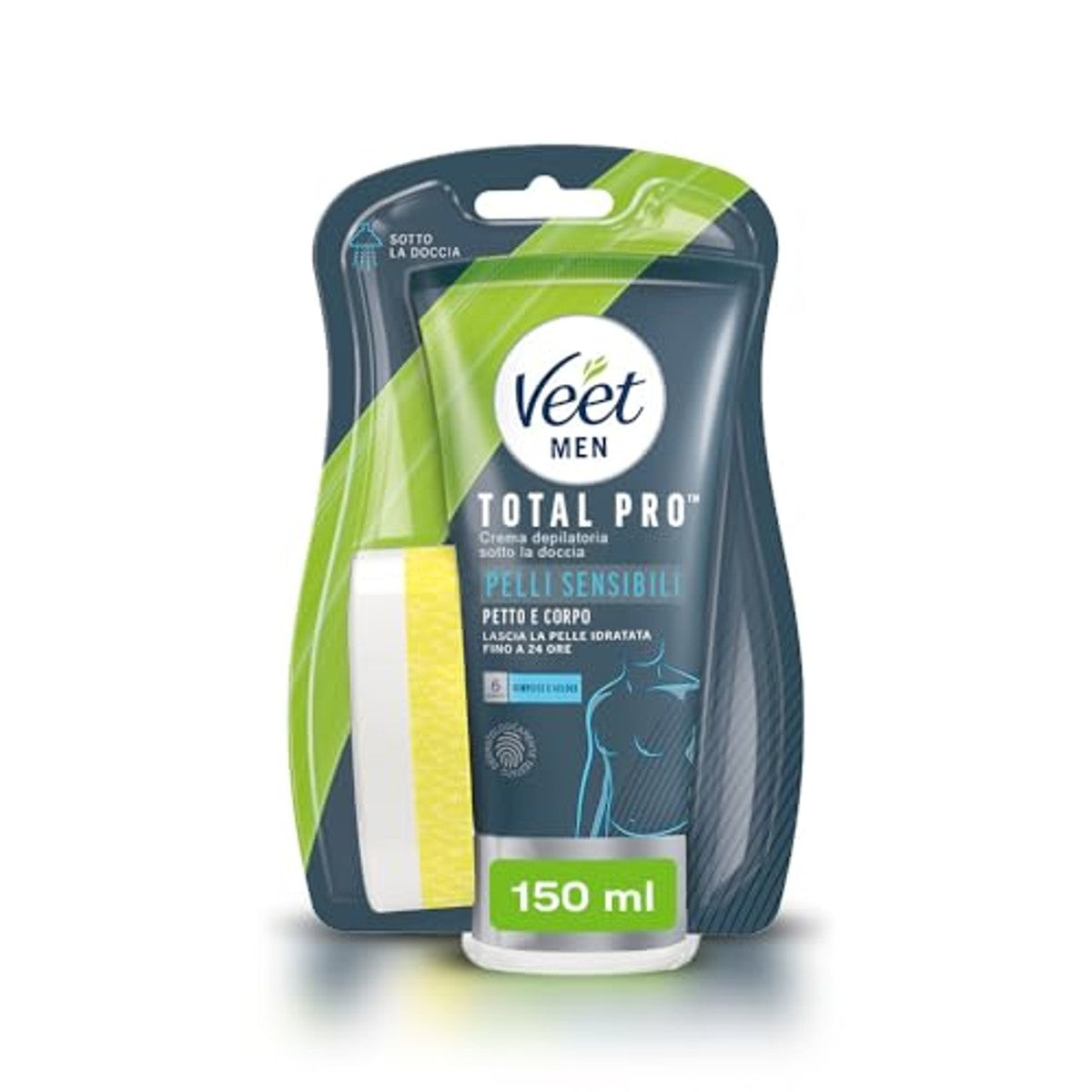 Veet Men ontharingscrème gevoelige huid 6 x 150 ml - Voordeelverpakking