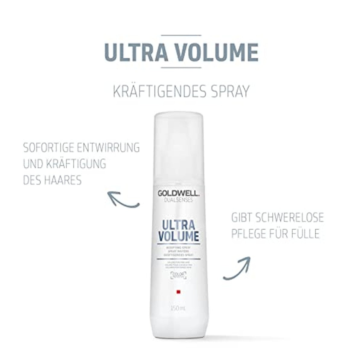 Goldwell Dualsenses Ultra Volume Verstevigende Spray voor Fijn tot Futloos Haar 150 ml Ongeparfumeerd - 3-pack