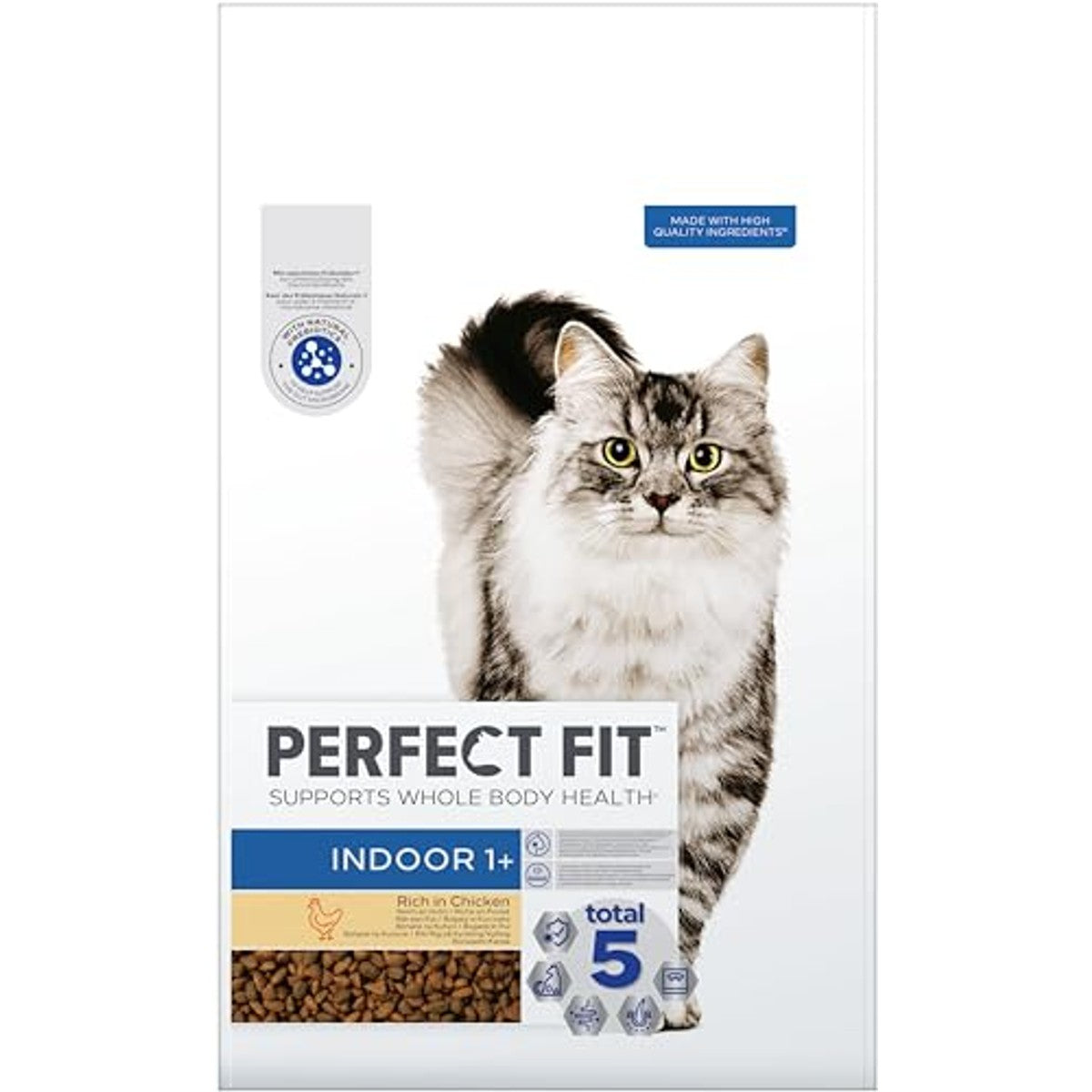 PERFECT FIT Indoor Adult 1+ droogvoer voor katten, 7 kg, kip – Perfect Fit