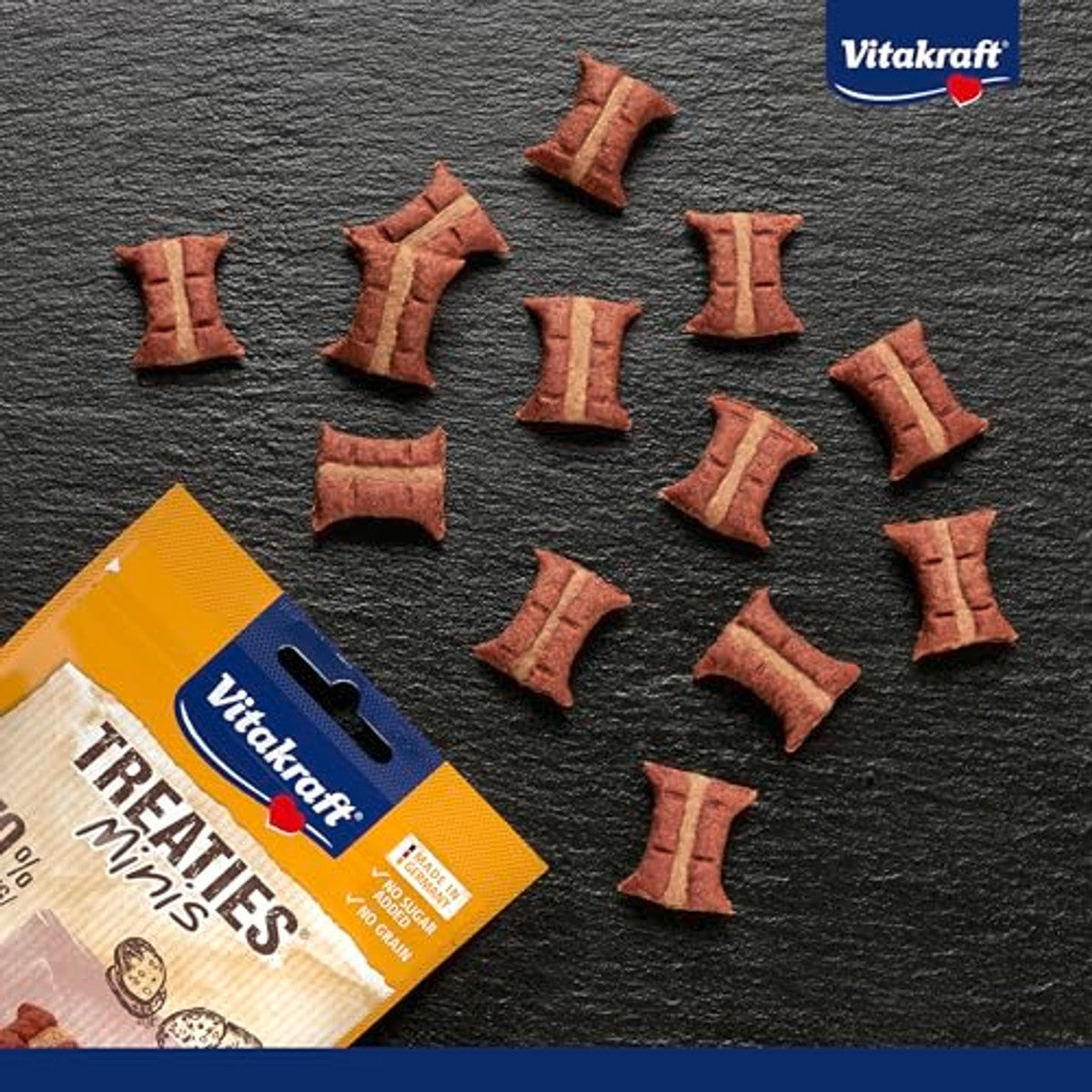 Vitakraft Treaties Minis hondensnack leverworst 8 x 48 g - 3-pack