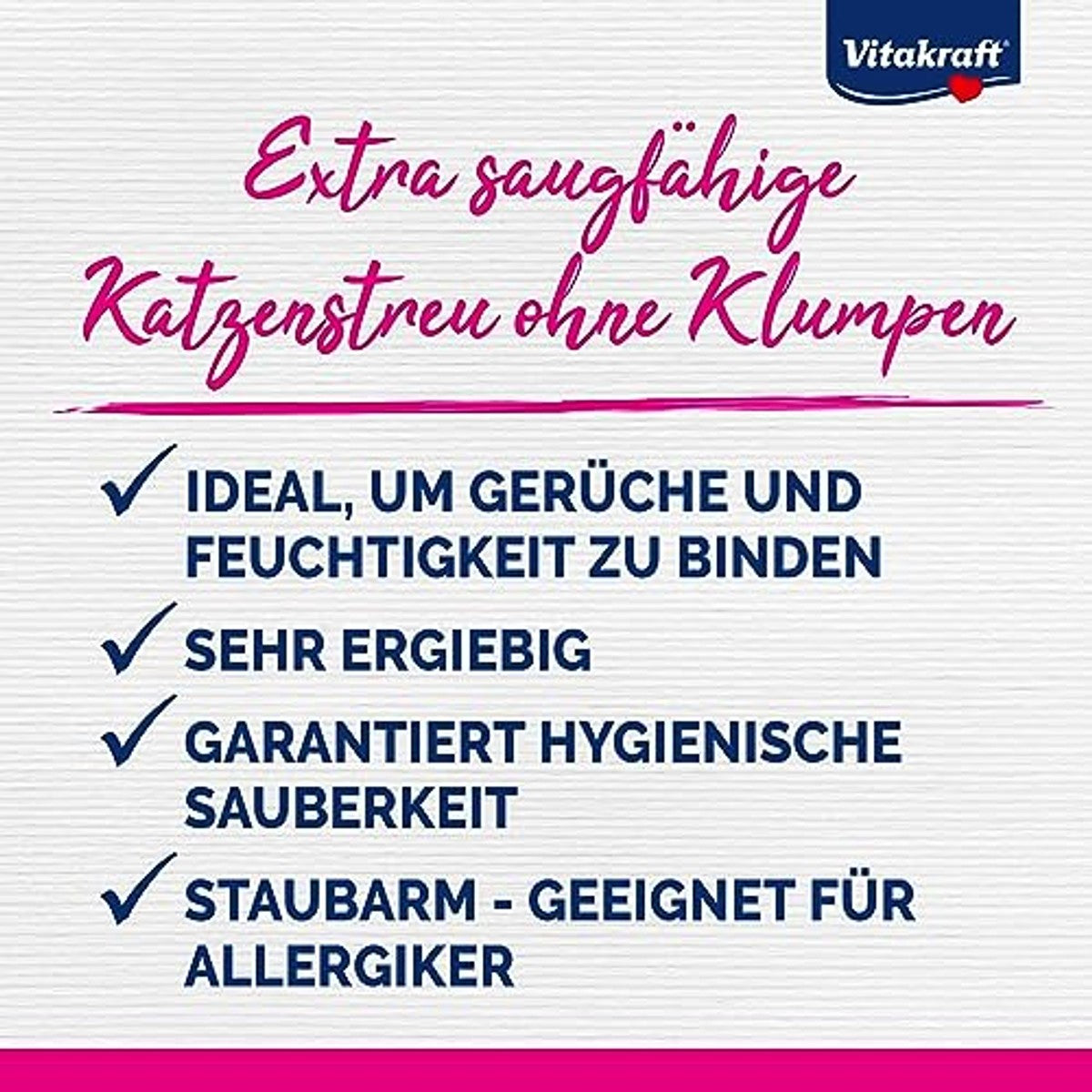 Vitakraft Magic Clean Classic, niet-klonterend kattenbakvulling, van minerale bolletjes, bacterieremmend, bijzonder stofarm, voldoende voor 4 weken (1 x 4,2 l) – Vitakraft