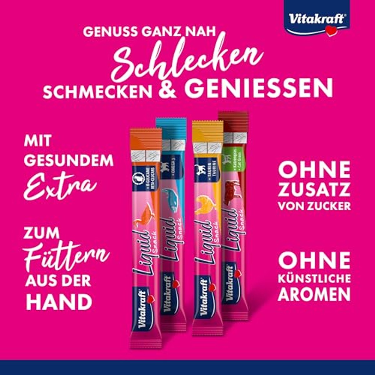 Vitakraft vloeibare kattensnack bundel 4 smaken - 3-pack