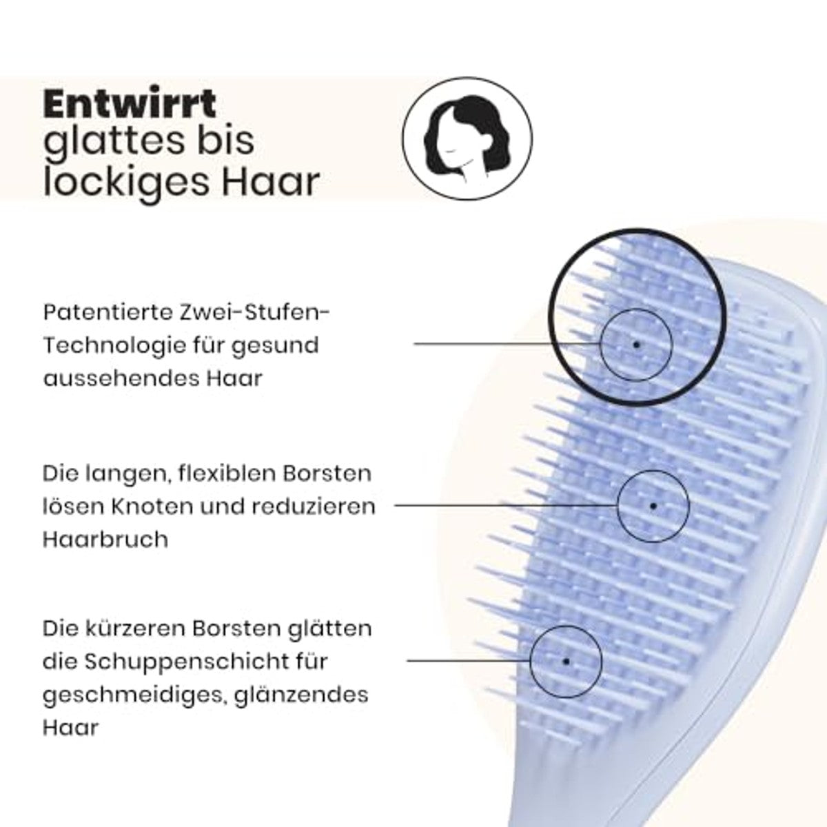Tangle Teezer Ultimate Detangler Klein Lavendel - 3-pack