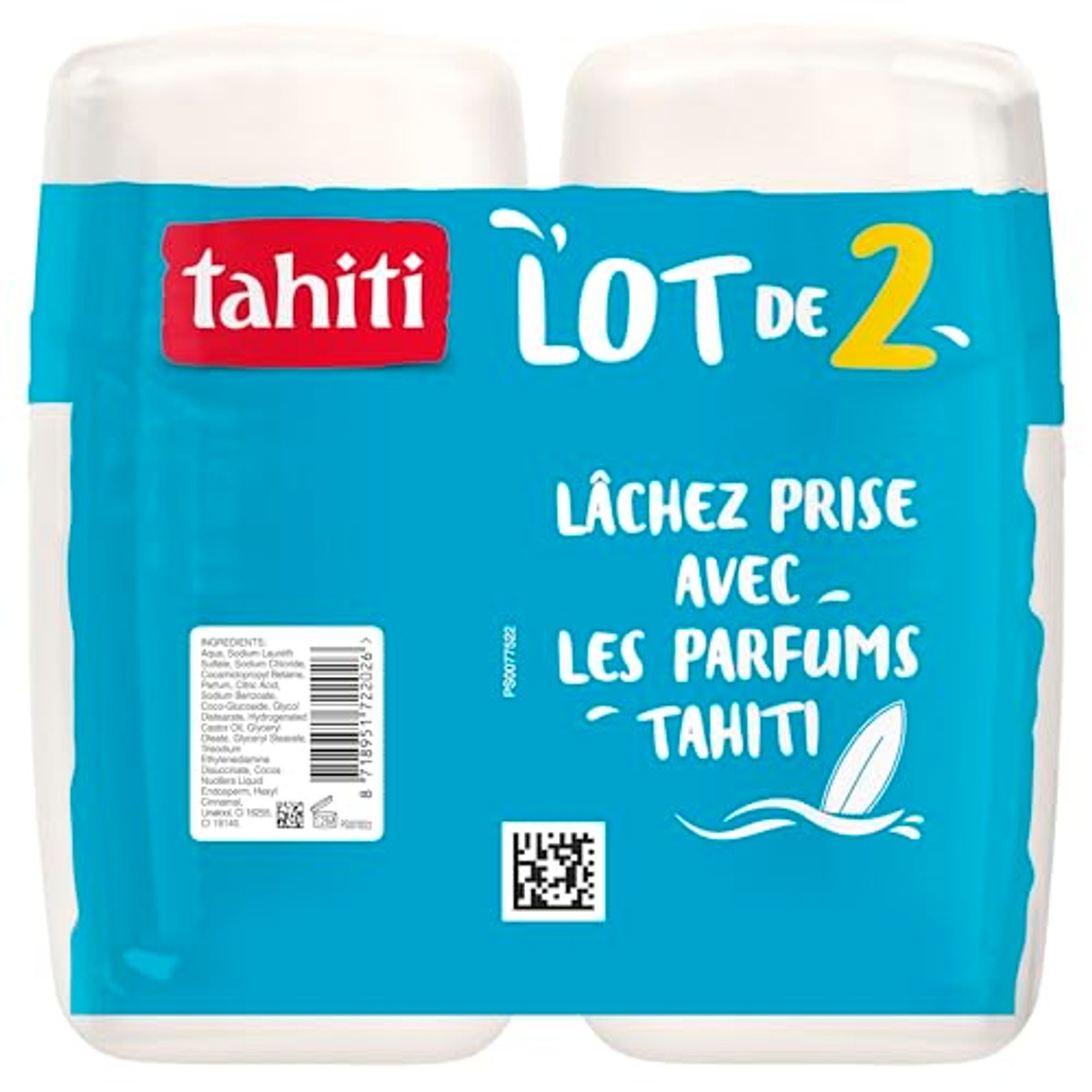 TAHITI Douchegel kokosgeur 8 uur 250 ml 2 stuks – TAHITI