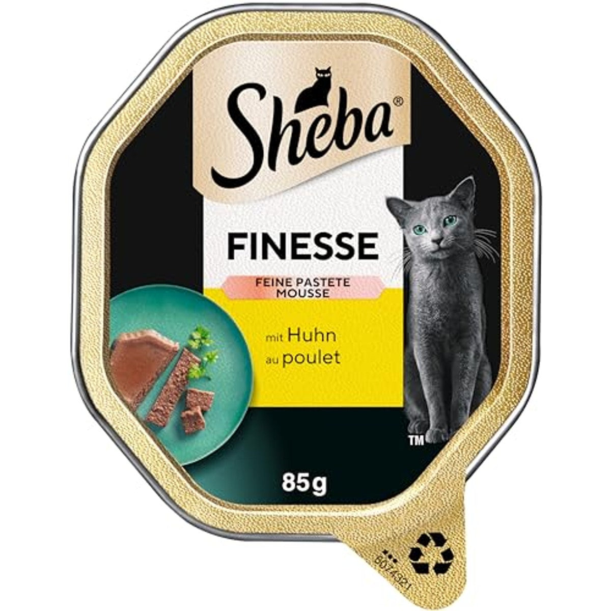 Sheba Finesse Fine pate natvoer kattenvoer kip 22 x 85 g - 3-pack