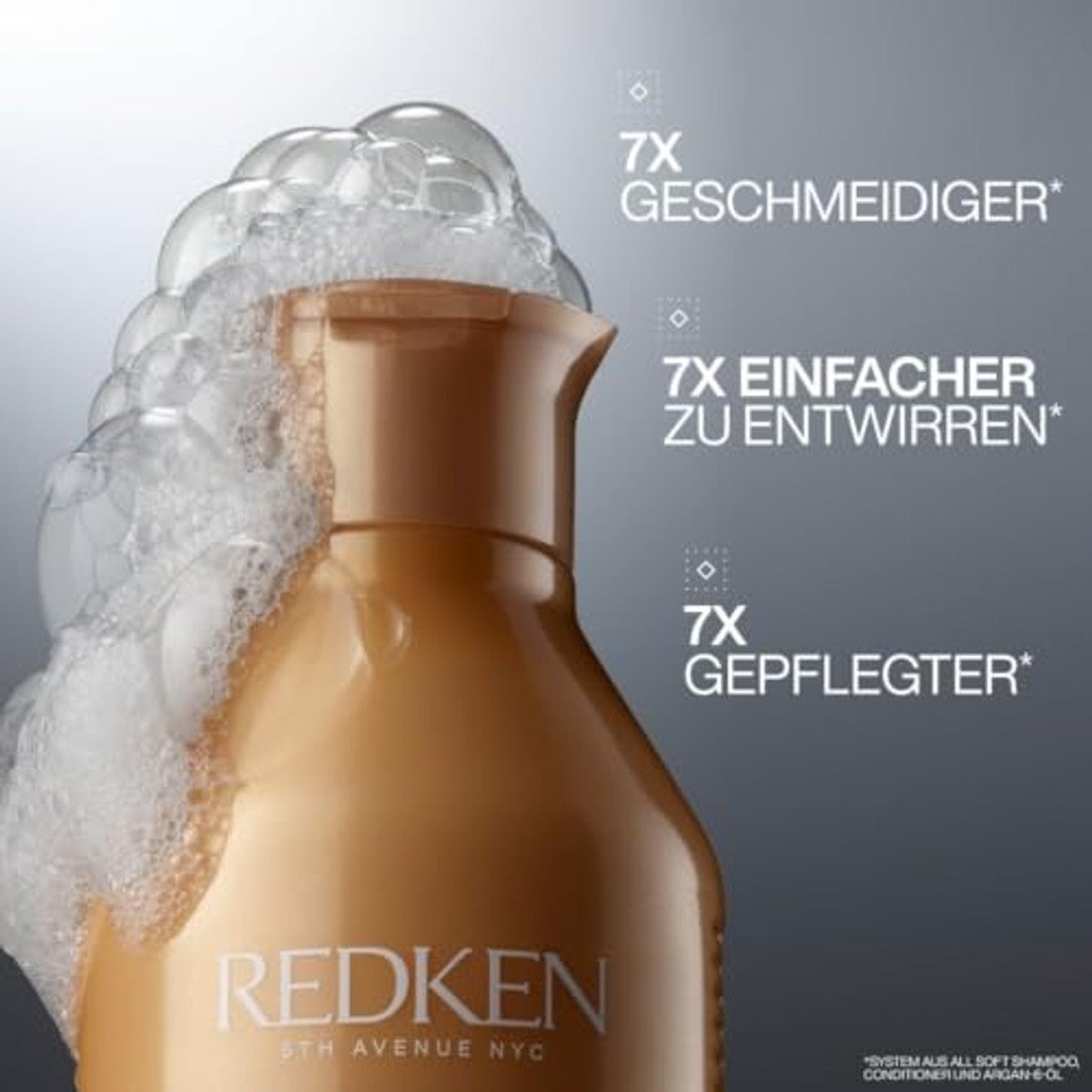 Redken All Soft Shampoo voor Droog Haar met Arganolie & Omega 6 300 ml - 3-pack