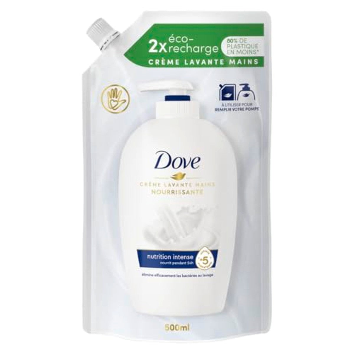 Dove Originele Vloeibare Handzeep Navulverpakking 6 x 500 ml - Voordeelverpakking
