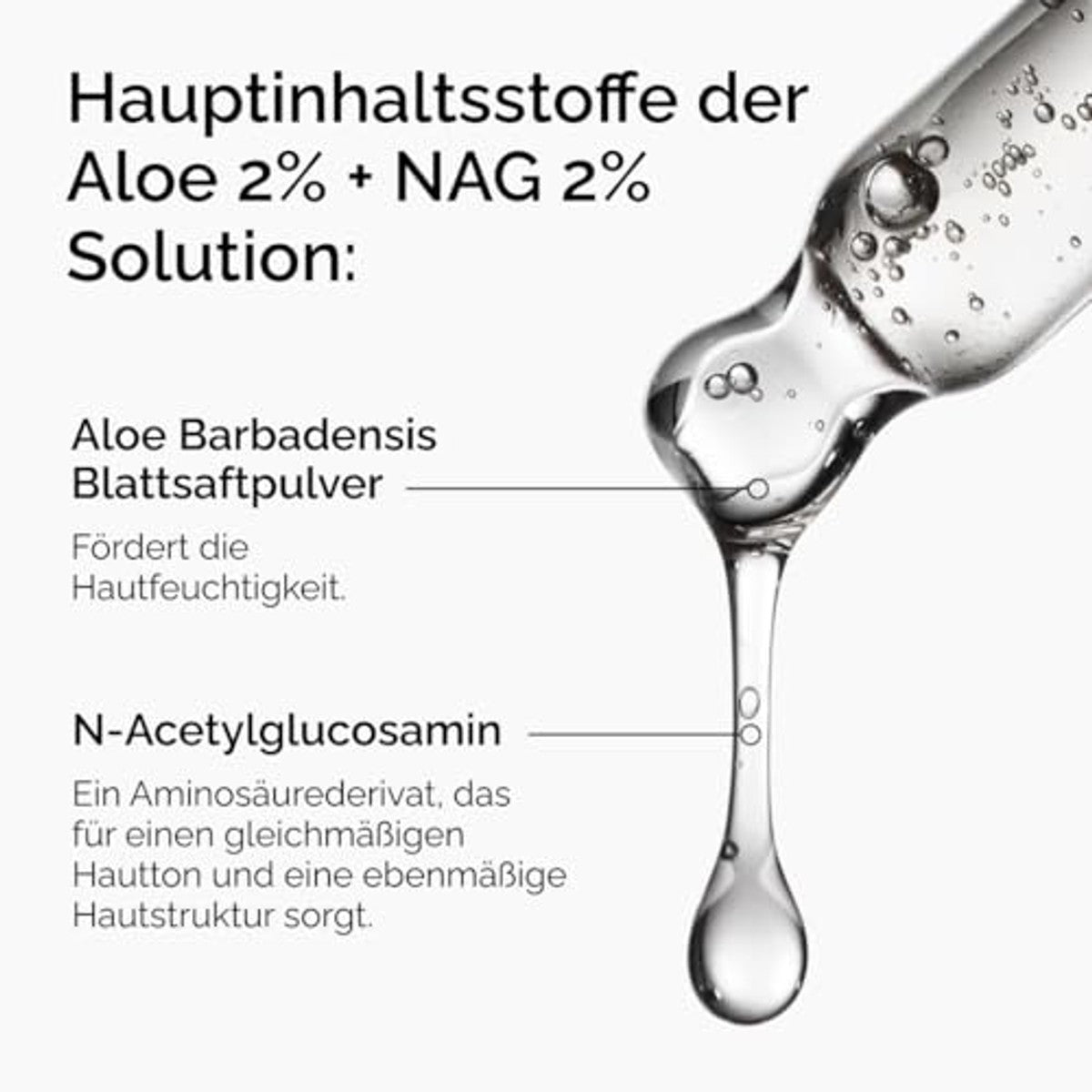 The Ordinary Aloë 2% + NAG 2% oplossing, kalmeert de huid en werkt gericht tegen acne littekens, 30 ml