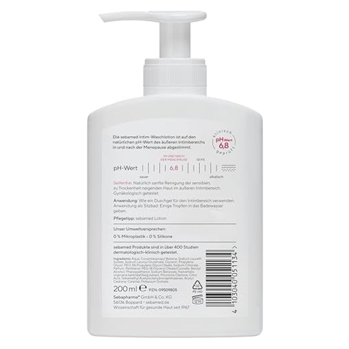 Sebamed Intieme Wasgel pH 6,8 - 200 ml - 6-pack – foto 3