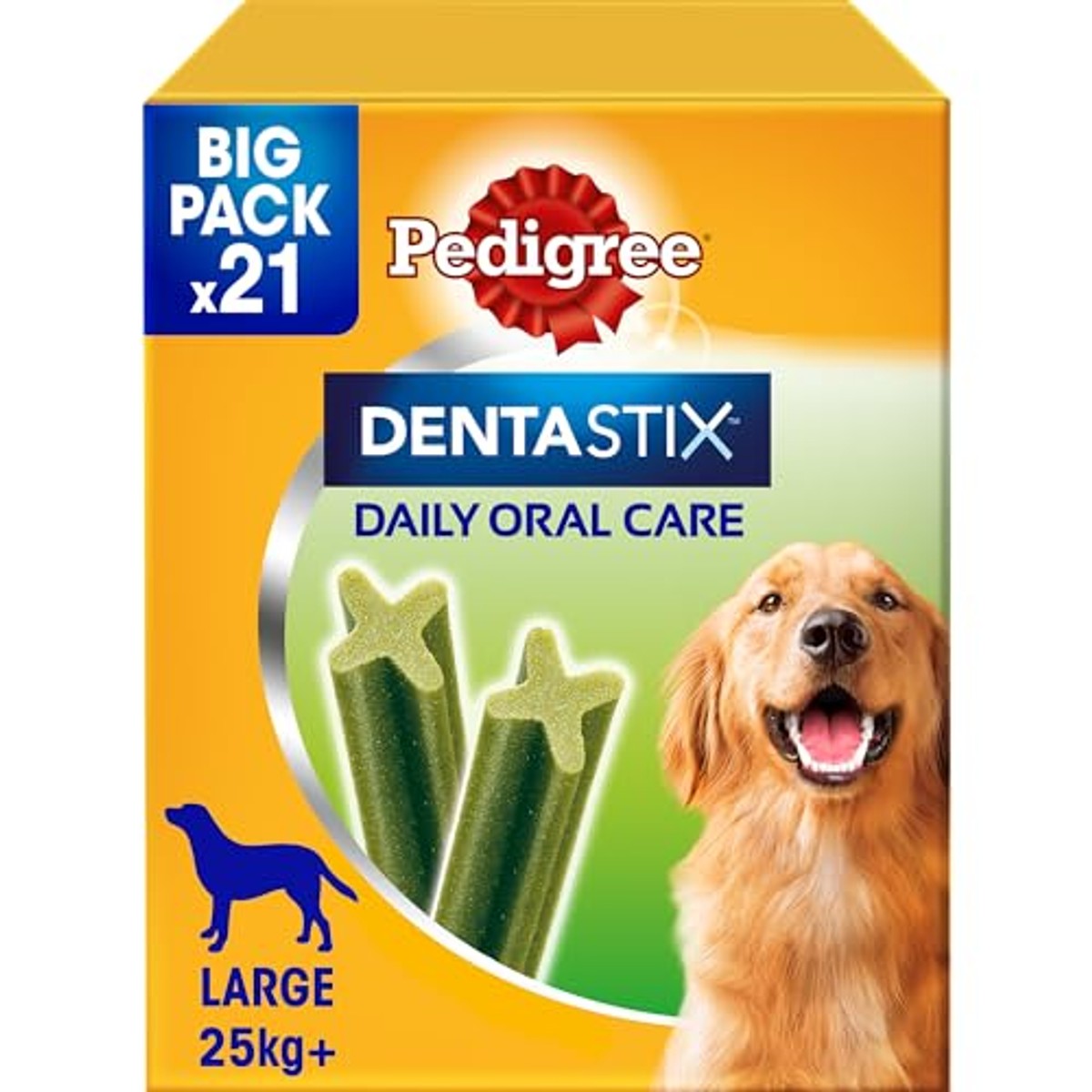 Pedigree Dentastix Fresh hondensnack grote hond 4 x 21 stuks - 3-pack