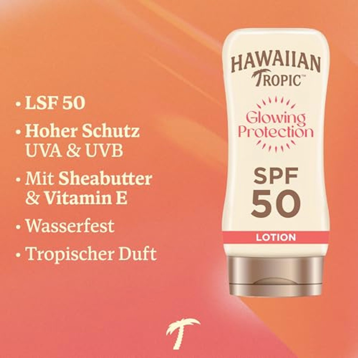 HAWAIIAN Tropic Glowing Protection Sunscreen Lotion SPF 50 6 x 170 ml - Voordeelverpakking