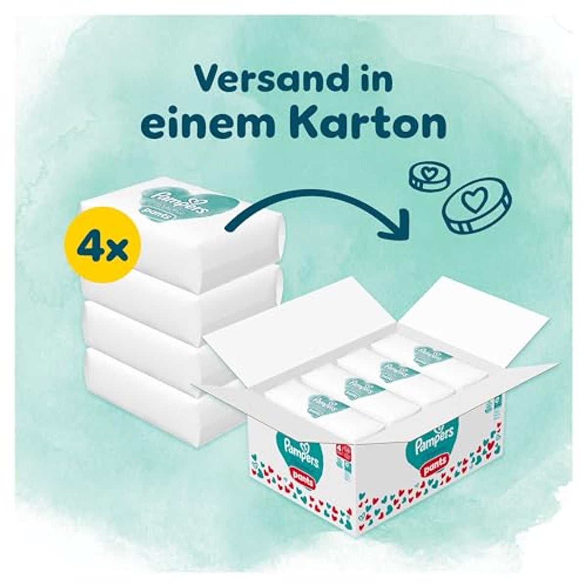 Pampers Harmonie Pants maat 4, 168 luiers – Pampers
