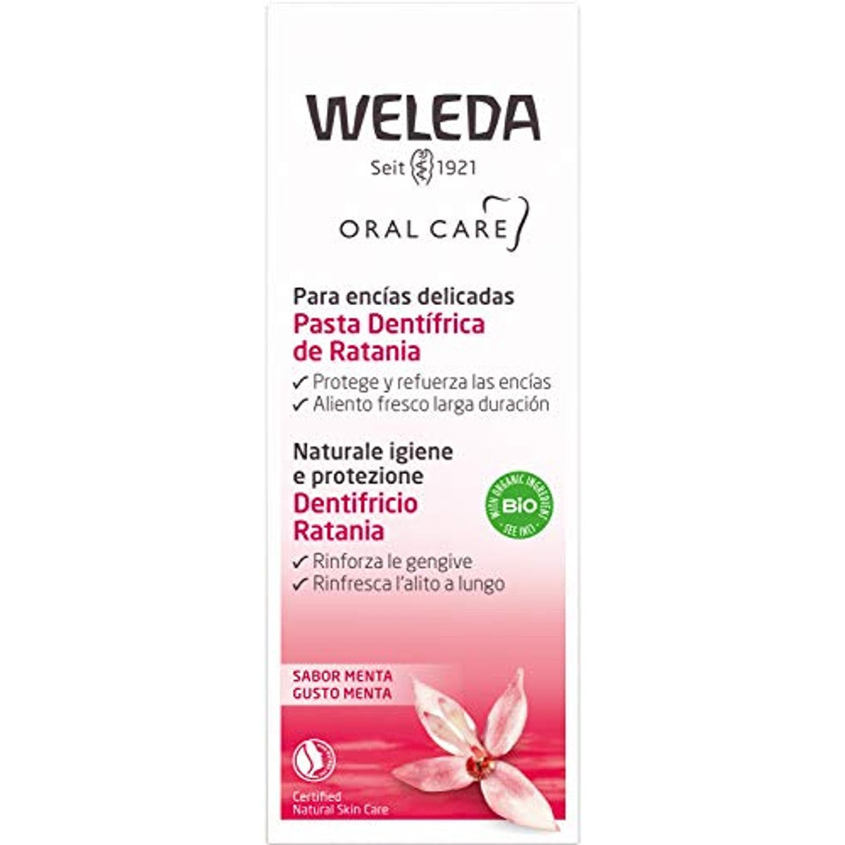 Weleda Bio Ratanhia Tandpasta Fluoridevrij 2 stuks - 6-pack
