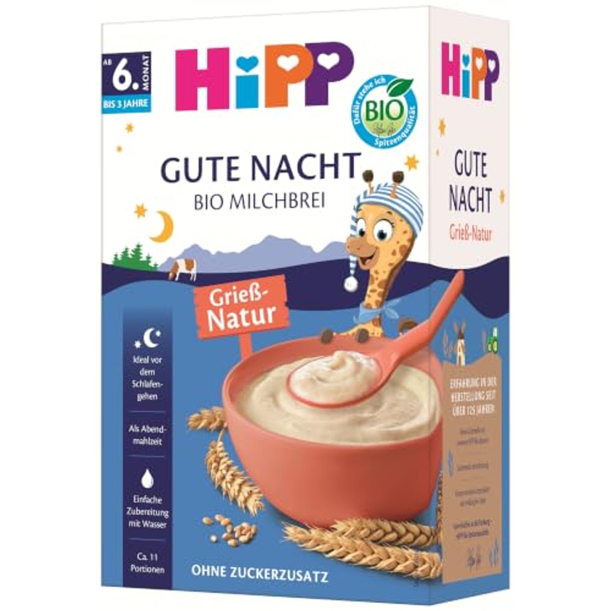 HiPP BIO melkpap griesmeel 4 x 475g – foto 3