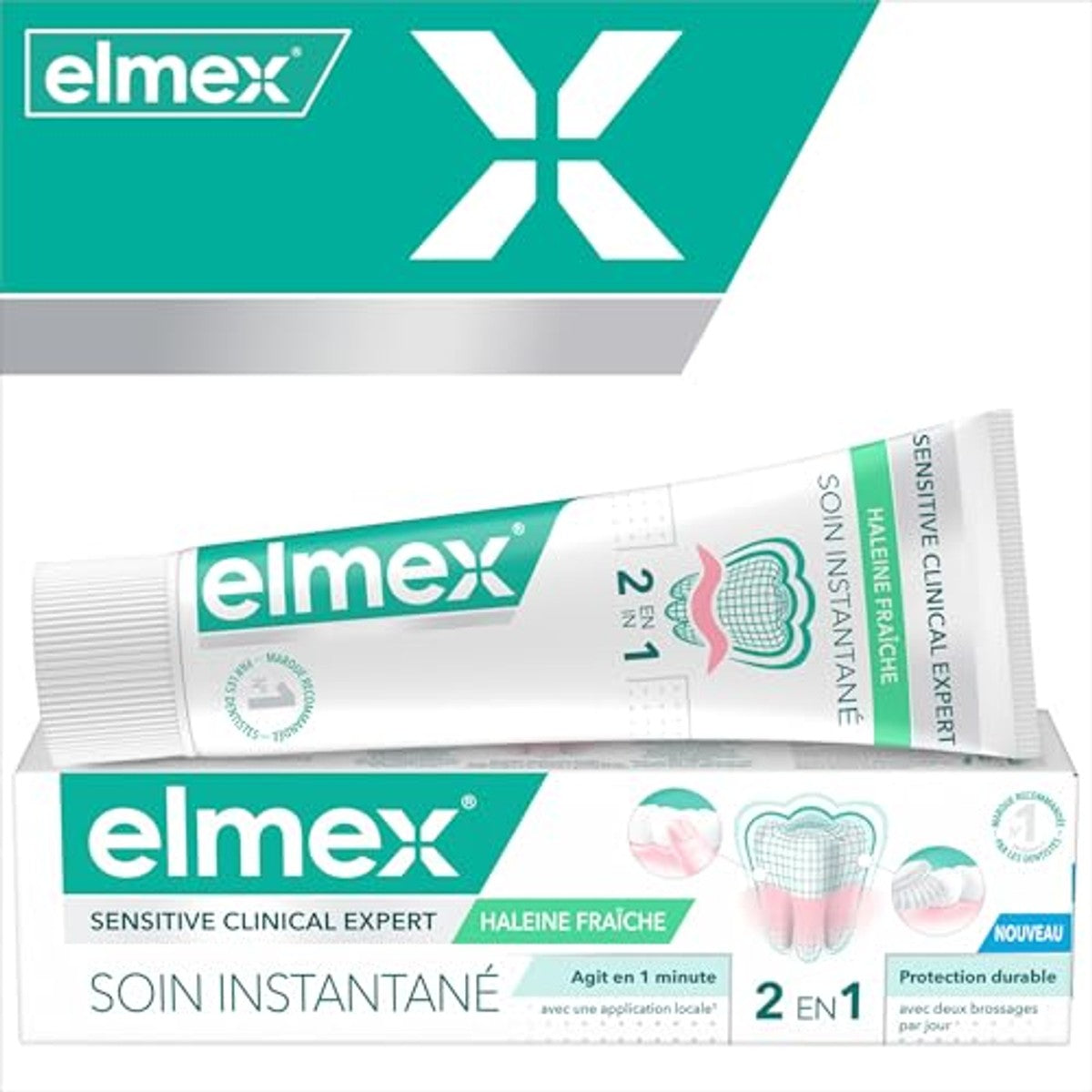 ELMEX Sensitive onmiddellijke verzorging + frisse adem 75 ml – ELMEX