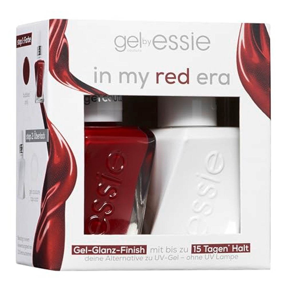 essie Gel Couture Set in My Red Era nr. 00 & nr. 345 - 3 stuks