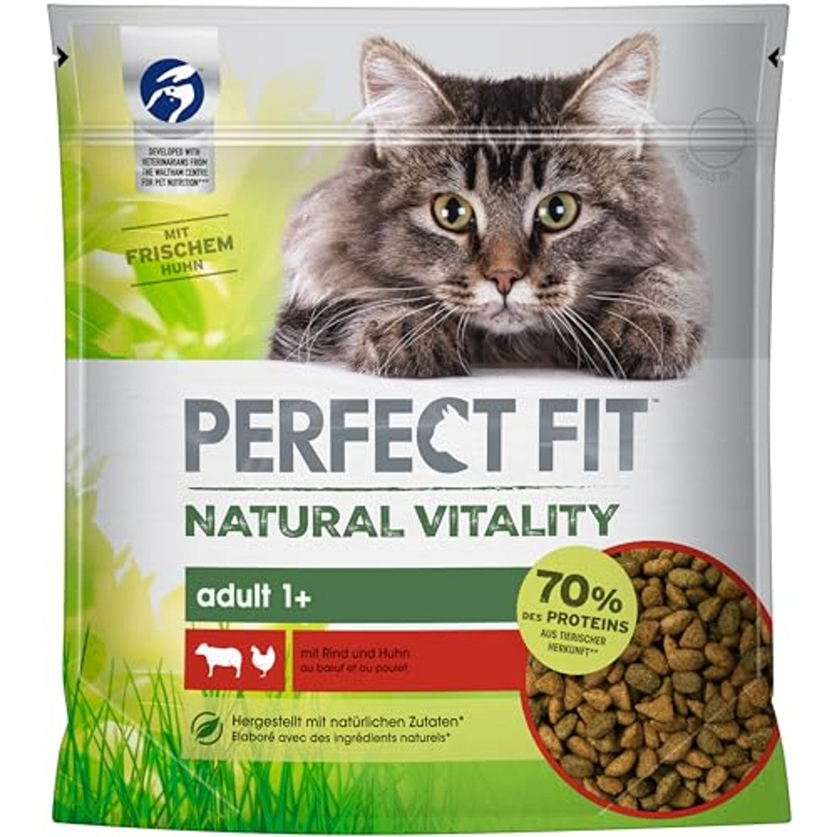 Perfect Fit Natural Vitality droogvoer kat rund & kip 6 x 650 g - 3-pack