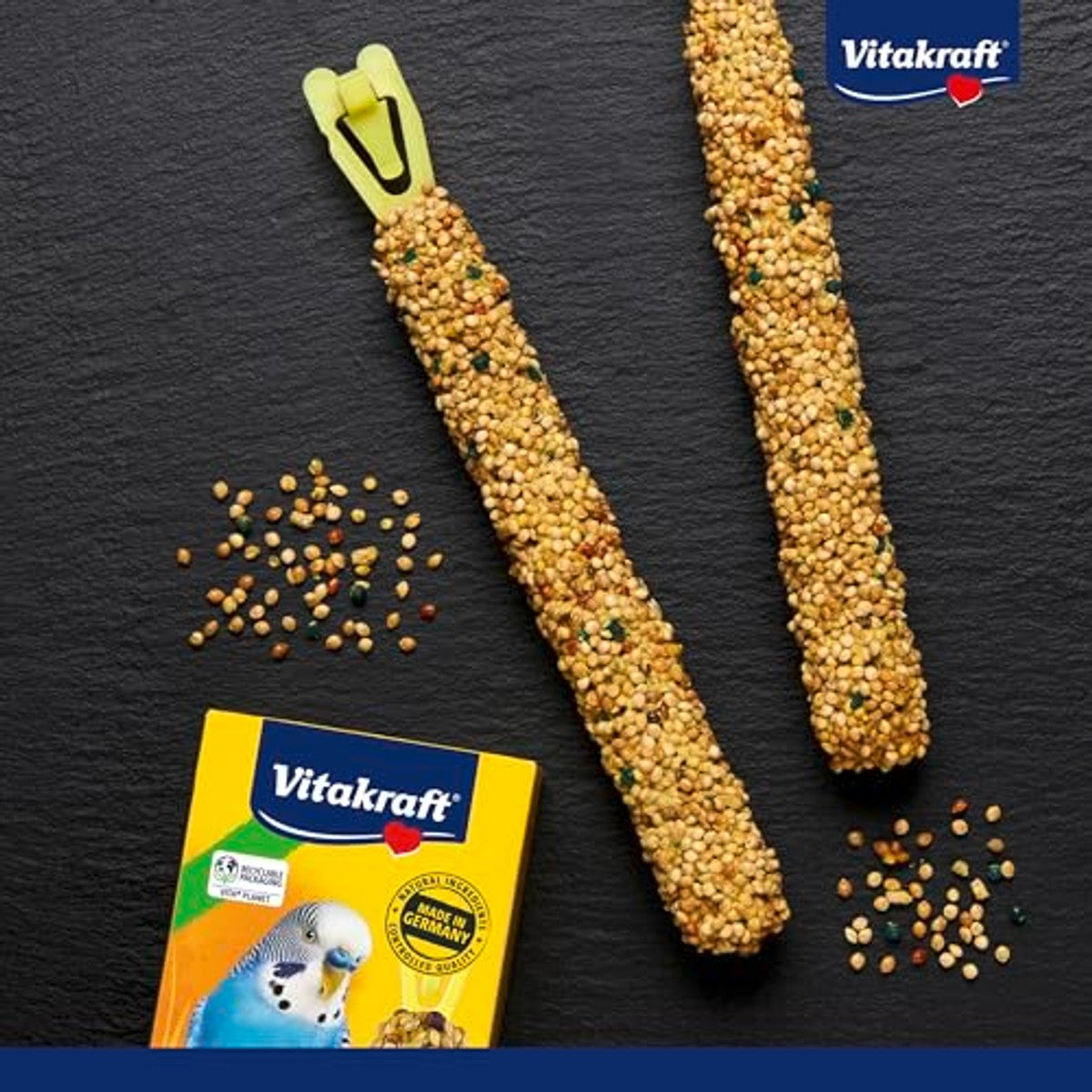 Vitakraft Cracker vogelsnack parkieten vitaminen 10 x 60 g - 6-pack