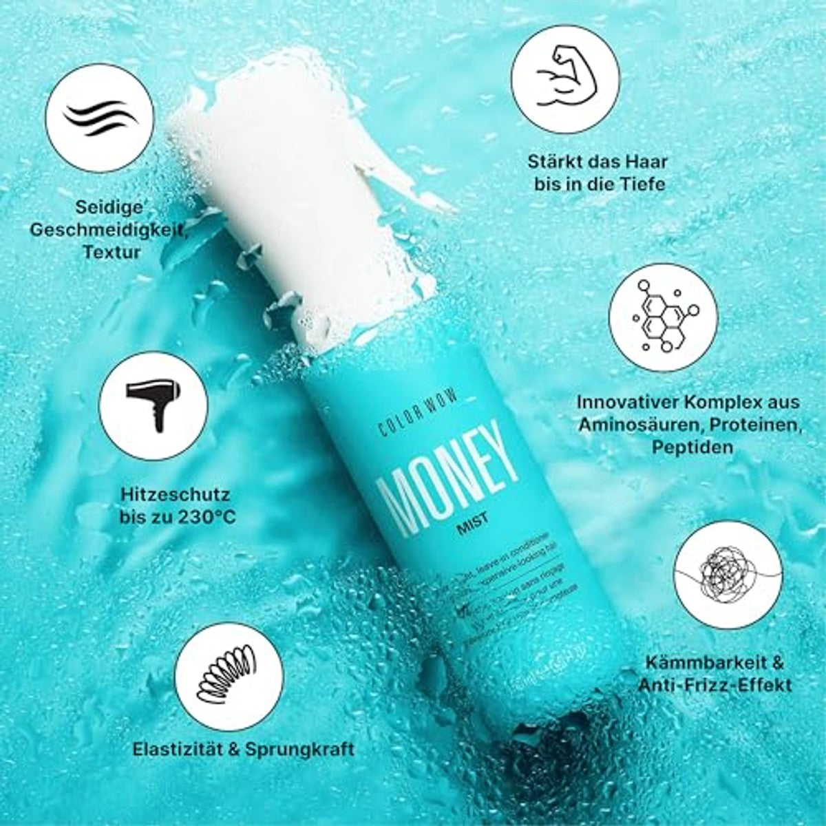 Color Wow Money Mist Leave-in Conditioner voor Glanzend Haar 150 ml - 6-pack – foto 3