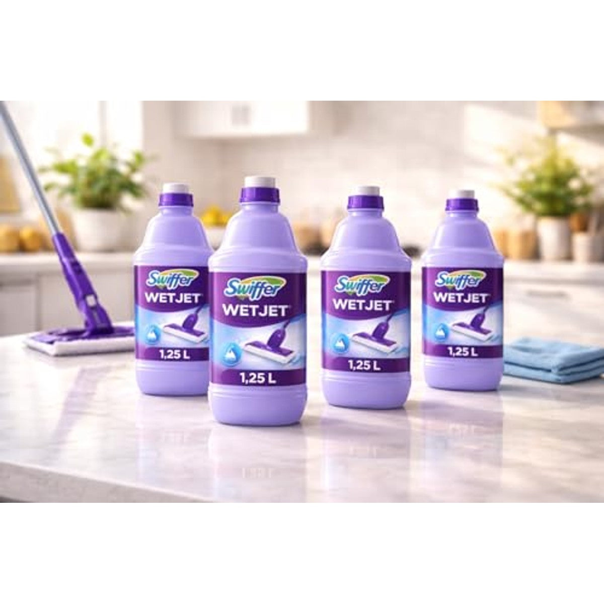 Swiffer Wetjet reinigingsoplossing 4 x 1,25 l – Swiffer