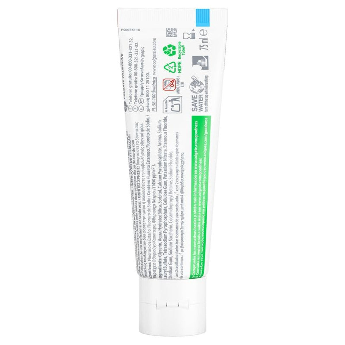Colgate Total Actieve tandpasta 6 x 75 ml - Voordeelverpakking