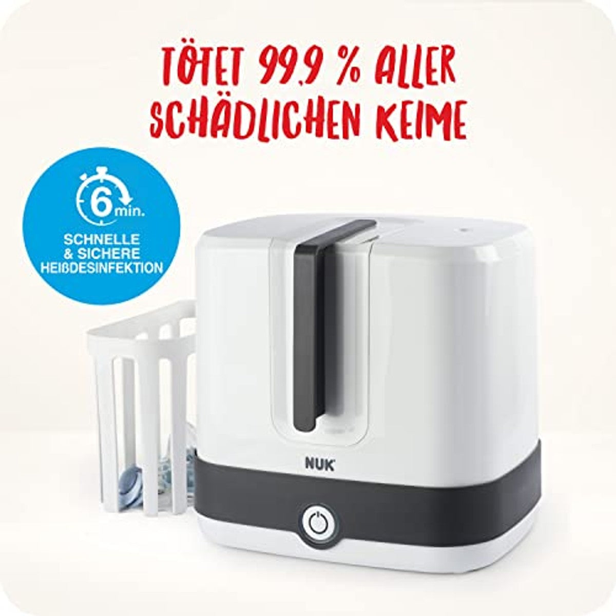 NUK Vario Express Stoom-sterilisator wit – NUK