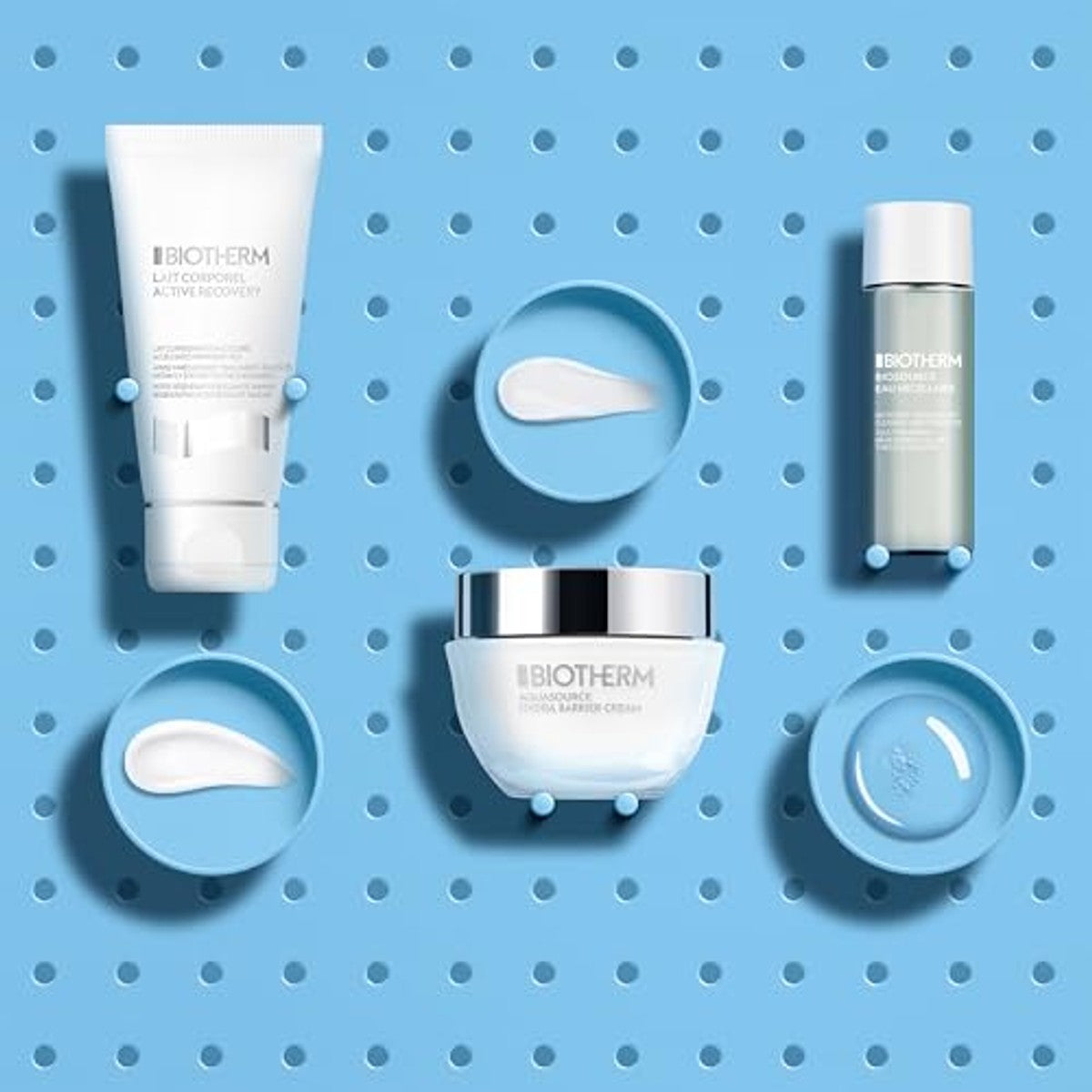 Biotherm Aquasource Hydra Barrier Set (Cream 50 ml, Eau Micellaire 30 ml & Corporel 50 ml) - 6-pack