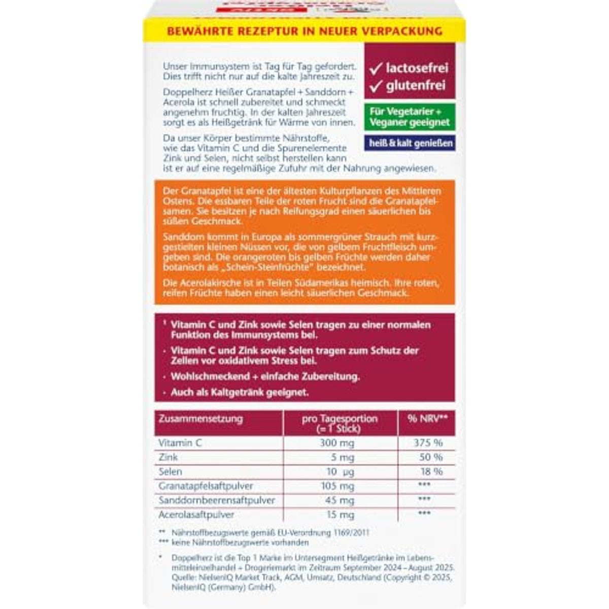 Doppelherz hete granaatappel + duindoorn + acerola – Doppelherz