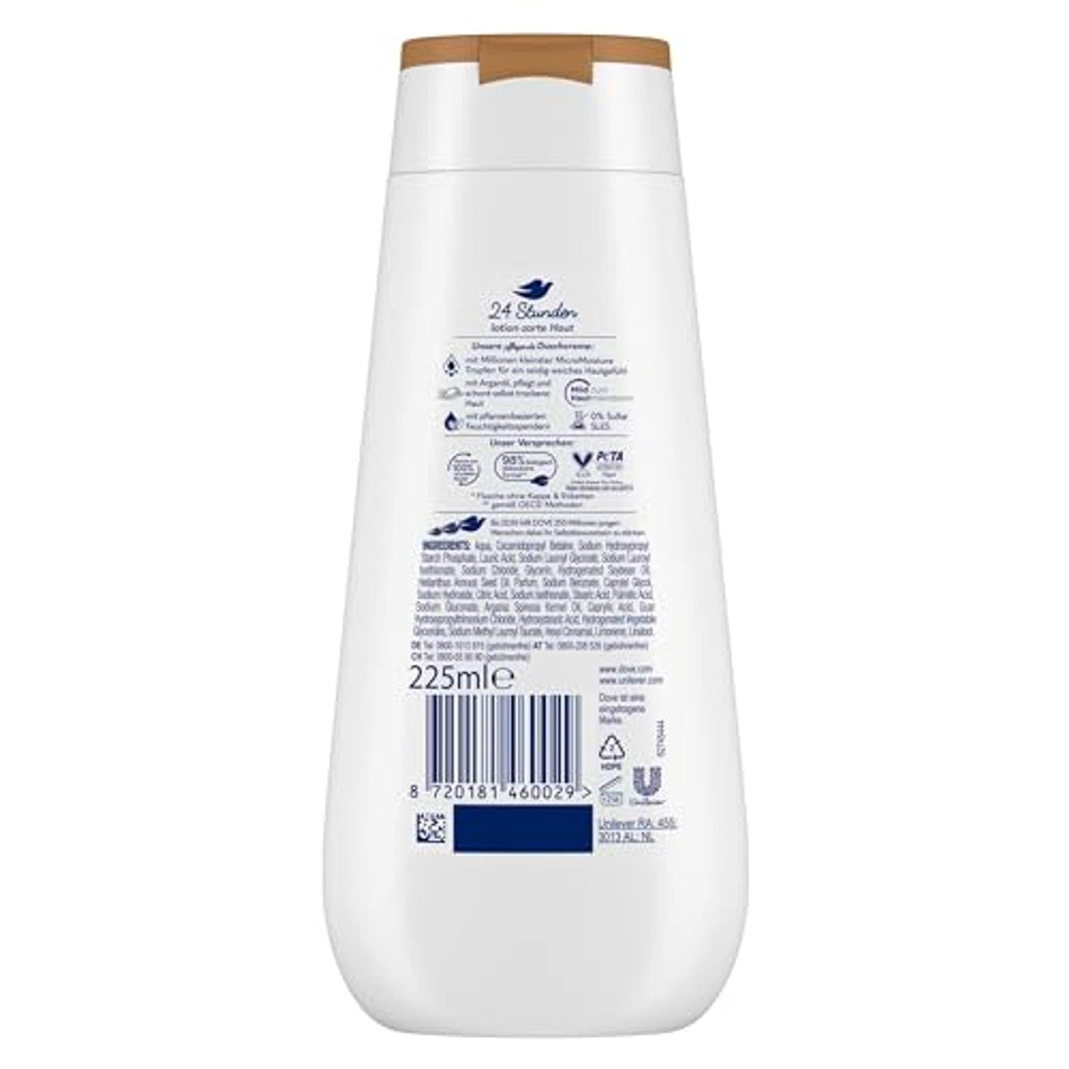 Dove Advanced Care Douchecrème Intensieve Verzorging & Olie 12 x 225 ml – Dove