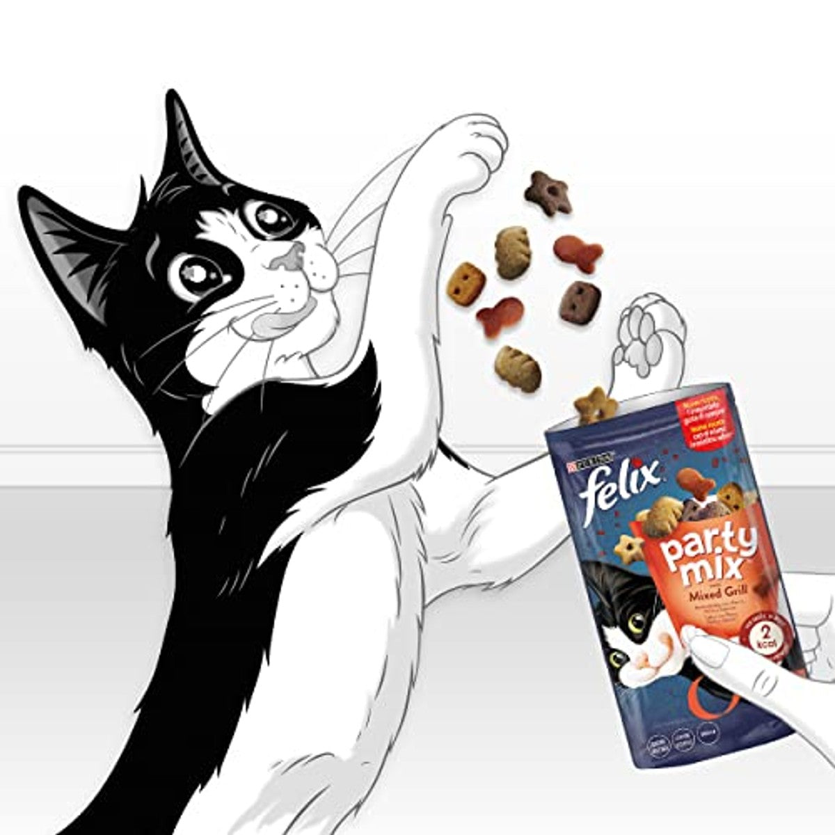 Felix Party Mix Mixed Grill 8 x 60 g – Felix