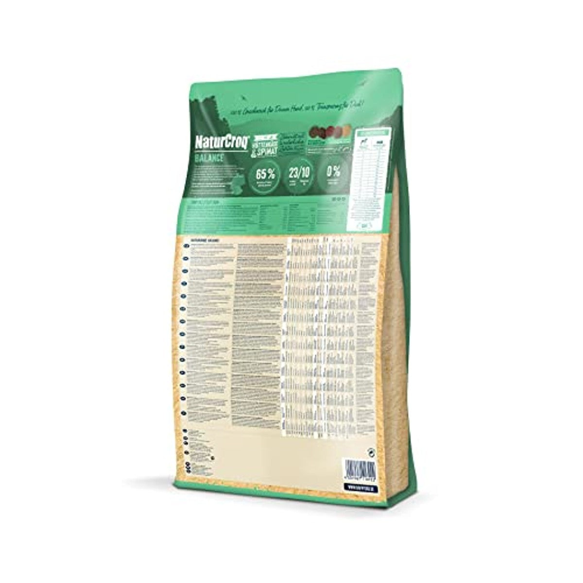 Happy Dog 60521 - NaturCroq Balance - droogvoer met inheemse kruiden voor volwassen honden - 15 kg inhoud – Happy Cat