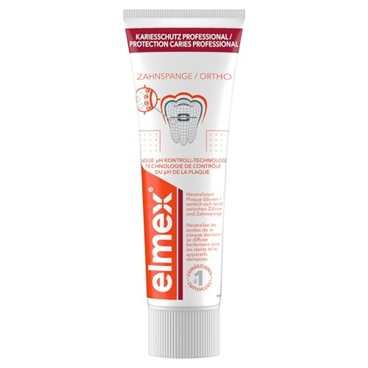 ELMEX Cariësbescherming Professional tandpasta 6 x 75 ml - Voordeelverpakking