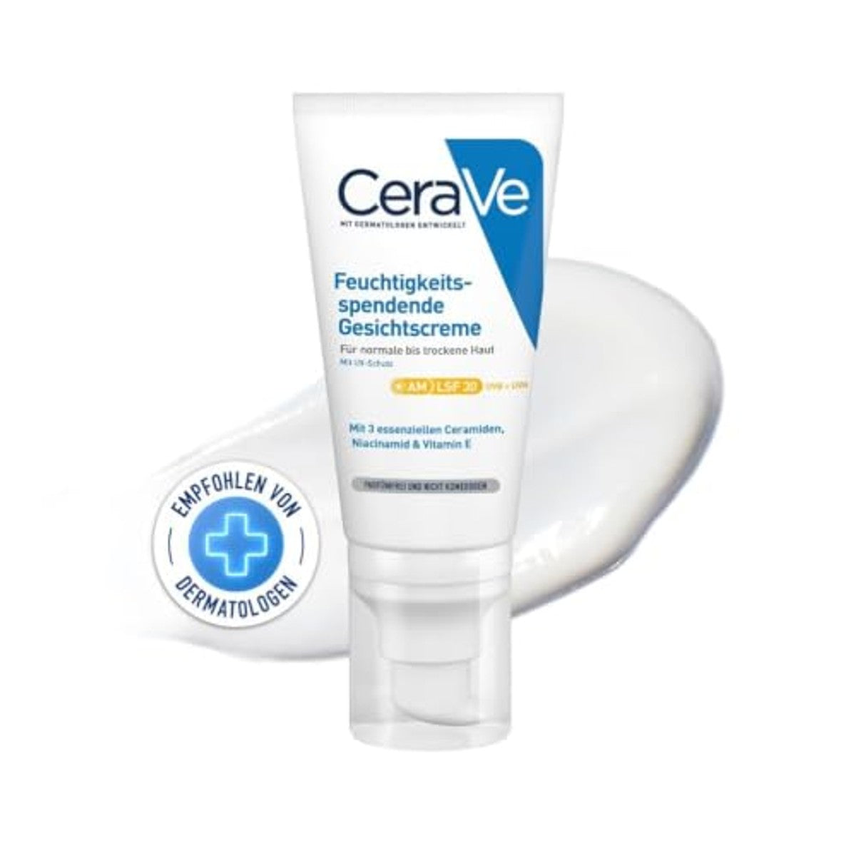 CeraVe Hydraterende Gezichtscrème met SPF 30, Kalmerende Dagcrème 50 ml
