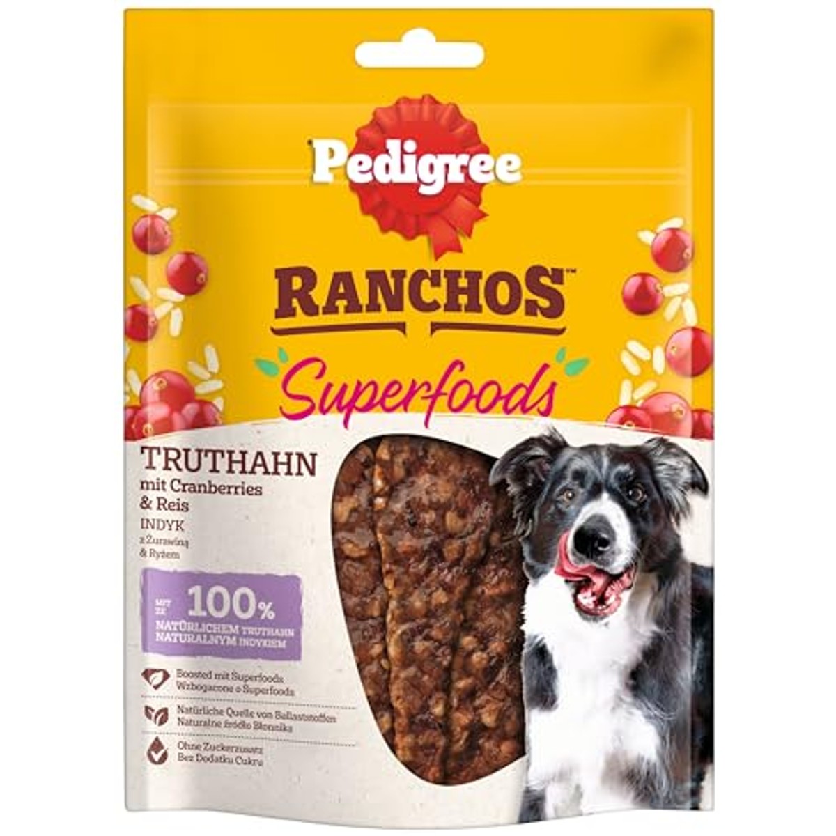 Pedigree Hondensnacks RANCHOS Superfoods met kalkoen 7x70g – Pedigree