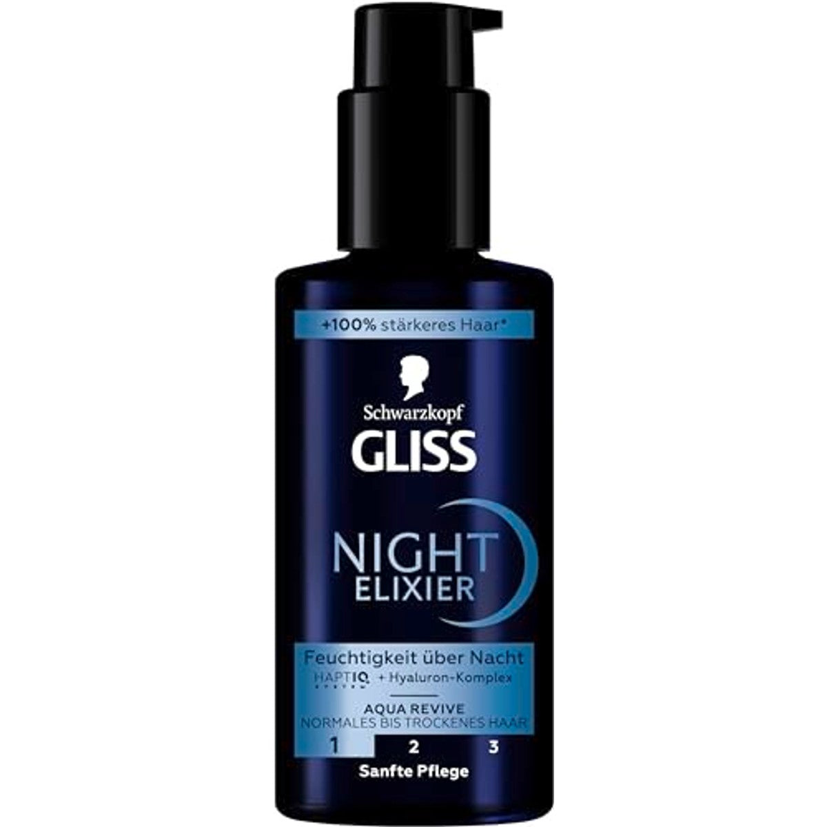 Gliss Night Elixier Aqua Revive Haarserum 3 x 100 ml - Voordeelverpakking