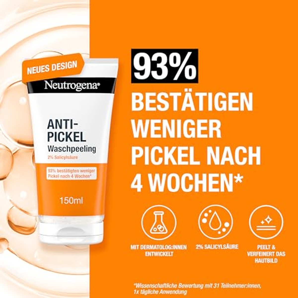 Neutrogena Visibly Clear Gezichtspeeling anti-puistjes 150 ml – Neutrogena